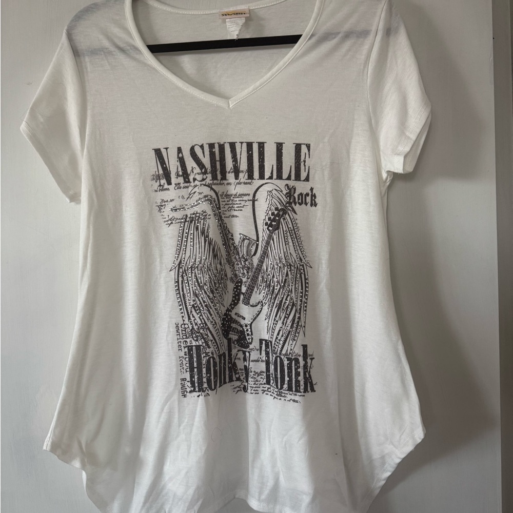 White Graphic Short Sleeve Relaxed Tee